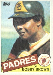 1985 Topps Baseball Cards      583     Bobby Brown